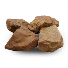 Камень Яшма "Сургучная" шлифованная для каменок